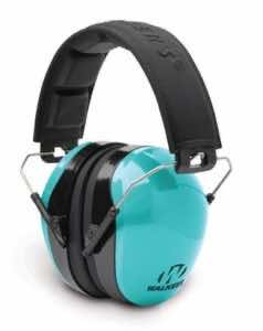 Walker's GWPDCPMLTL Advanced Protection Passive Muff 26 dB Over the Head Aqua Blue/Black Polymer
