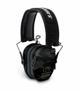 Walker's GWPRSEMMCCG Razor Slim Electronic Muff 23 dB Over the Head Multi-Cam/Black Polymer