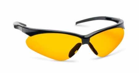 Walker's GWPSGLAMB Sport Glasses Crosshair Adult Amber Lens Polycarbonate Black Frame