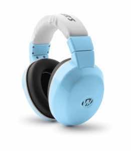 Walker's GWPINFMBL Infant Passive Muff 20 dB Over the Head Baby Blue/White Plastic