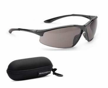 Walker's GWPIKNOF1SMK Ballistic Eyewear IKON Tanker Adult Smoke Gray Lens Matte Black Frame