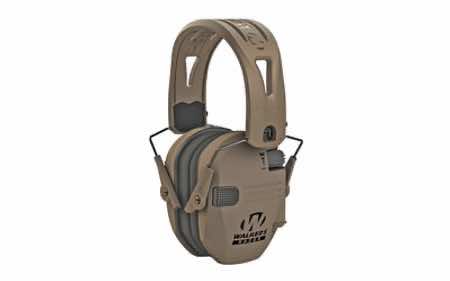 Walker's GWPRSEMRHMFDE Razor Slim Electronic Muff 23 dB Over the Head Flat Dark Earth Polymer