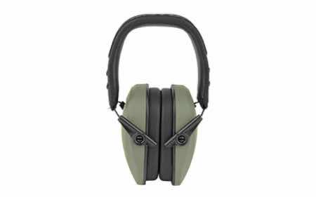 Walker's GWPRSMPASSGN Razor Slim Passive Muff 27 dB Over the Head Sage Green/Black Polymer