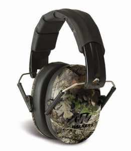 Walker's GWPFPM1CMO Pro Low Profile Passive Muff 22 dB Over the Head Mossy Oak/Black Polymer