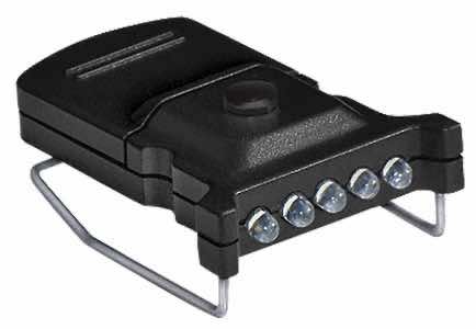 Cyclops CYC-MHC2PK-W Micro Hat Clip Light Black 10 Lumens White LED
