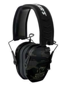 Walker's GWPDRSEMMC Razor PRO Digital Electronic Muff 23 dB Over the Head Gray Camo/Black Polymer