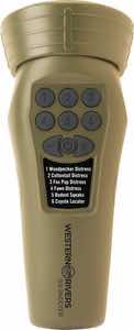 Western Rivers WRC-GC6S Mantis Six Shooter Electronic Call Multiple Sounds Attracts Predators Brown Plastic