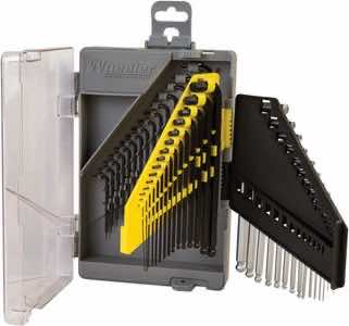 Wheeler 1081959 SAE/Metric Hex & Torx Key Set Silver Steel 45 Pieces