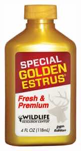 Wildlife Research 4054 Special Golden Estrus Buck Lure Deer Attractant Doe In Estrus Scent 4 oz Bottle