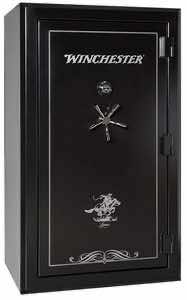 Winchester Safes Legacy 53 Electronic Entry Black Powder Coat 10 Gauge Steel Holds Up to 51 Long Guns Fireproof- Yes