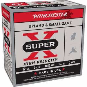 Winchester Ammo X12HV4 Super X High Velocity 12 Gauge 2.75