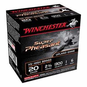 Winchester Ammo X20PH6 Super Pheasant Magnum High Brass 20 Gauge 2.75