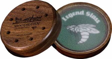 Woodhaven WH025 Legend Series Friction Call Turkey Hen Sounds Attracts Turkeys Brown Glass/Wood