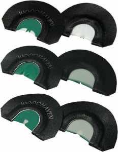 Woodhaven WH091 Ninja Diaphragm Call Triple Reed Attracts Turkeys Black 3 Per Pkg