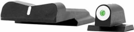 XS Sights SW0019S3 DXW Big Dot Night Sights-Smith & Wesson Black | Green Tritium White Outline Front Sight White Stripe Rear Sight